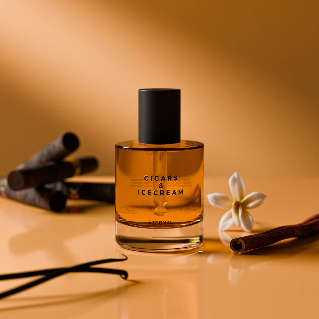 Cigars and Ice Cream perfume bottle with dropper