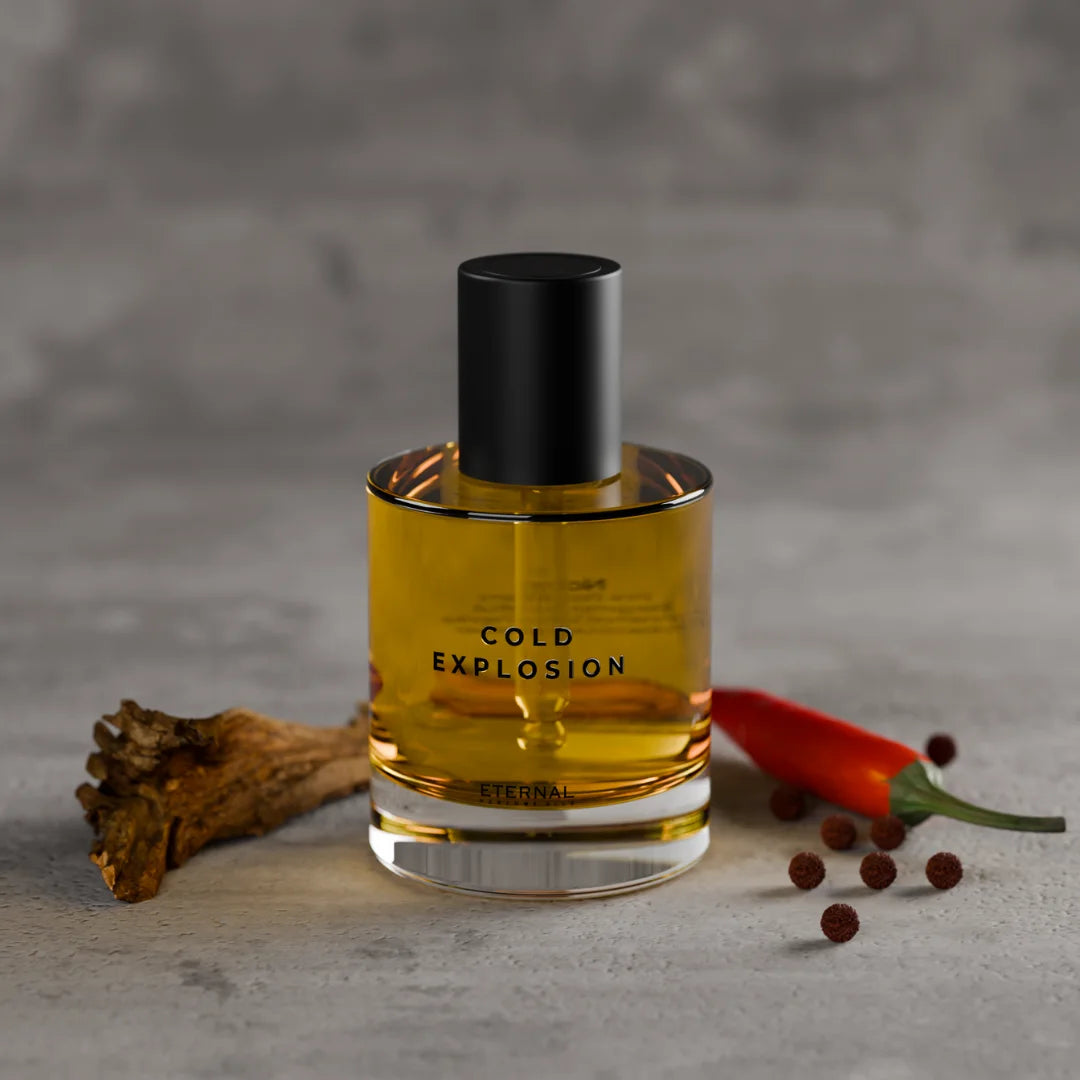 Cold Explosion perfume oil bottle with a dropper