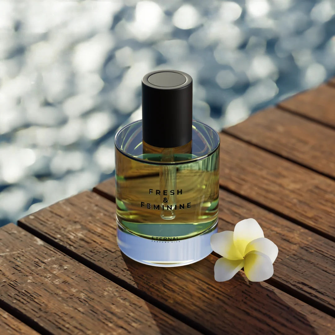 Fresh & Feminine perfume bottle with dropper