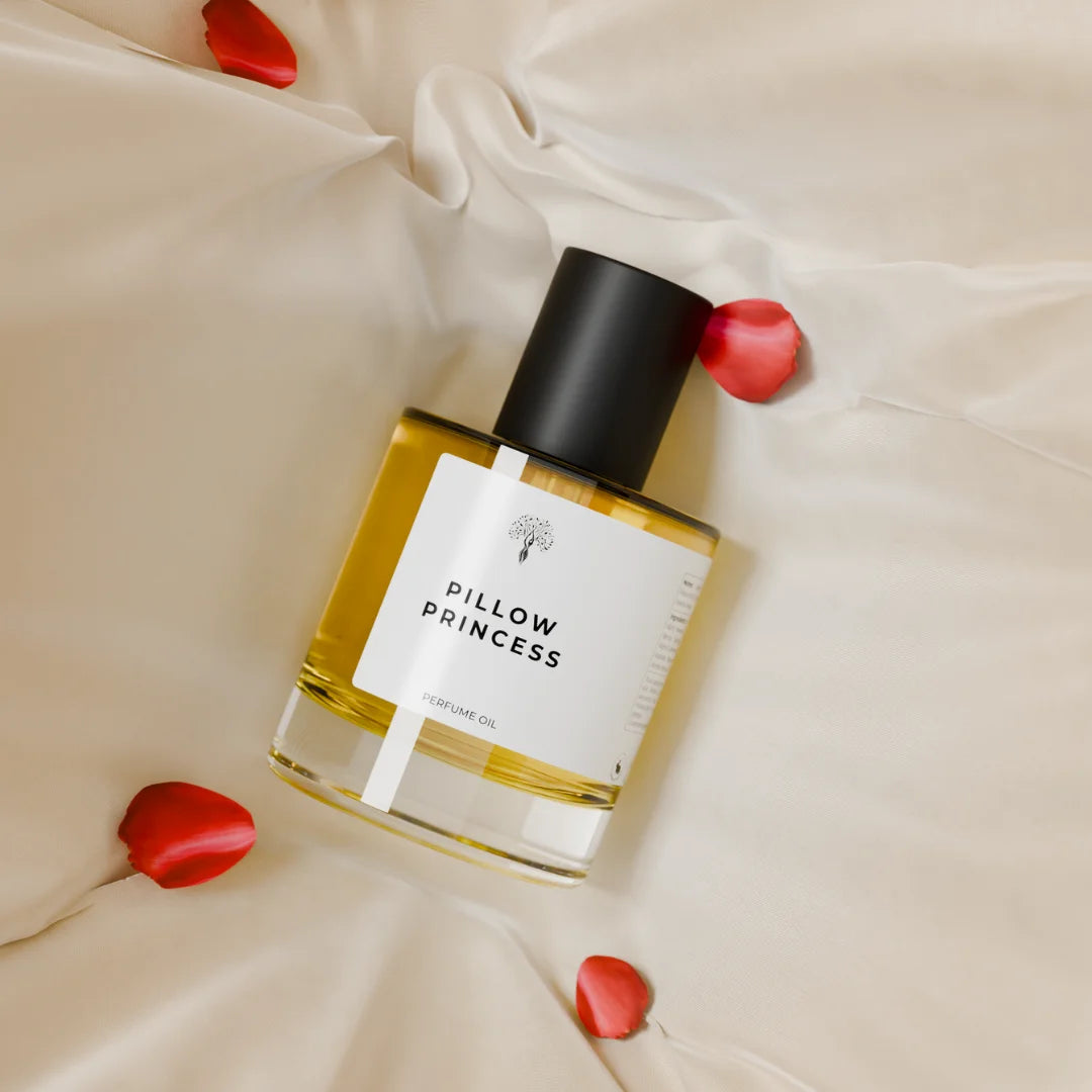 Pillow Princess perfume oil bottle with a dropper