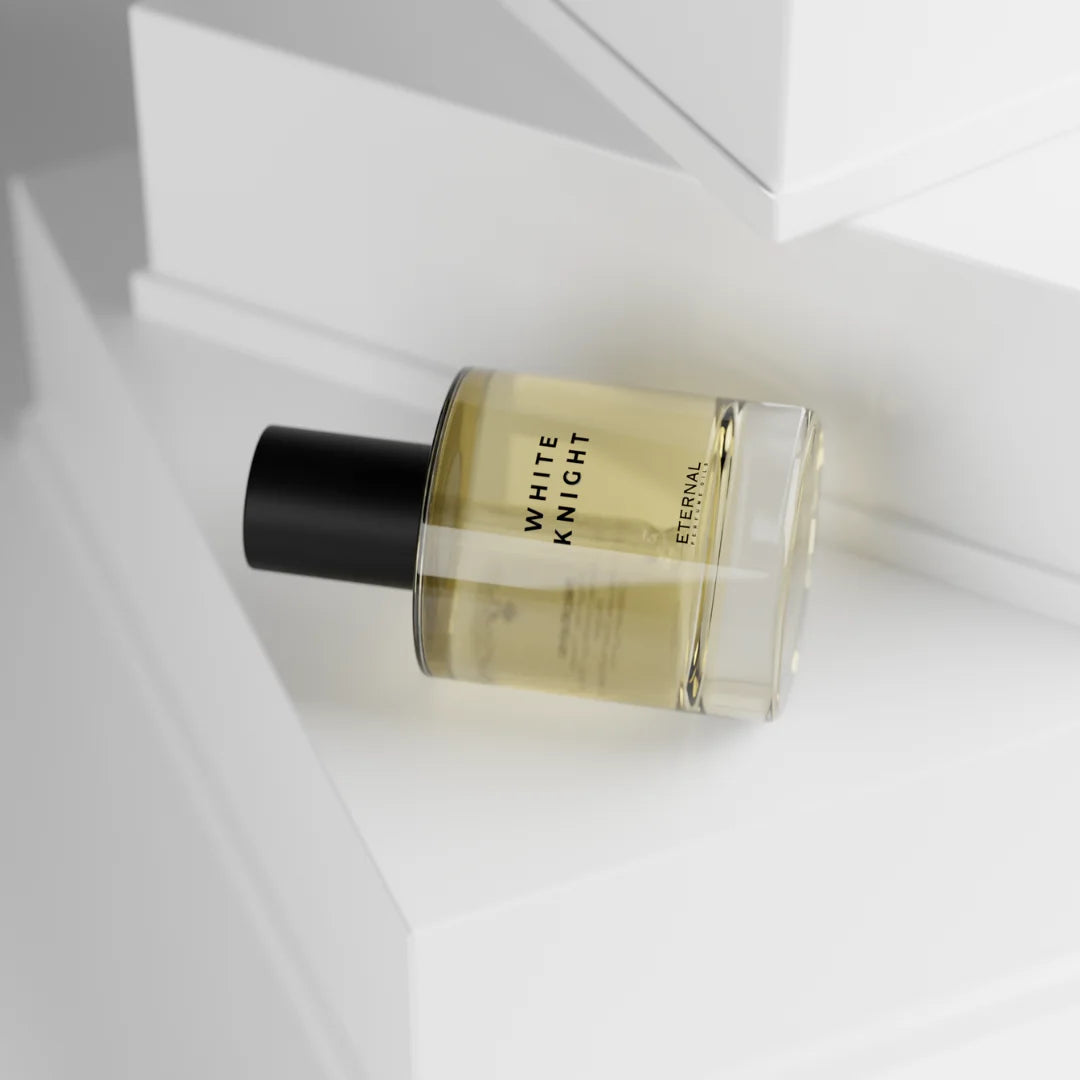 White Knight perfume bottle with dropper