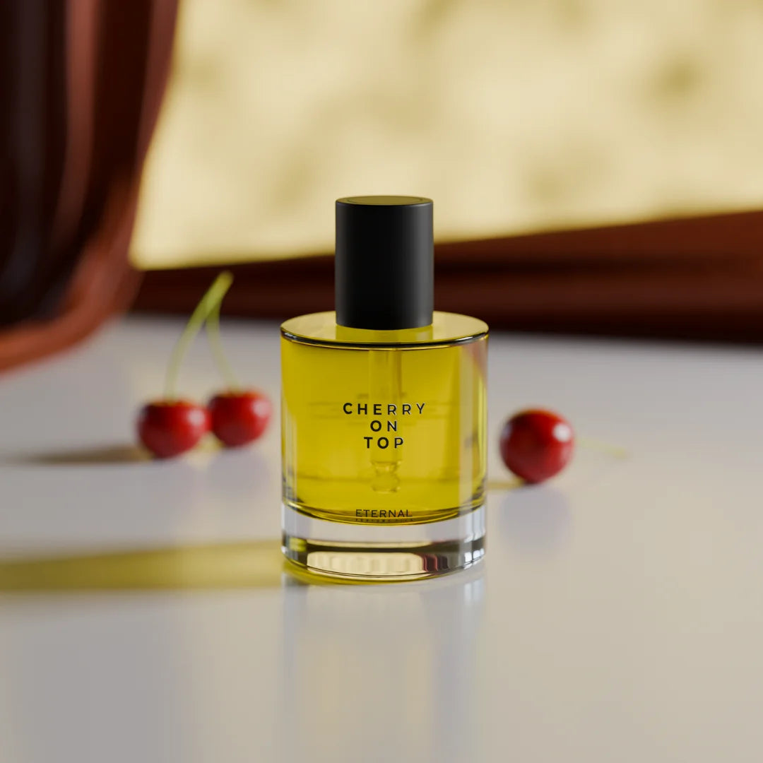 Cherry on top perfume bottle with dropper