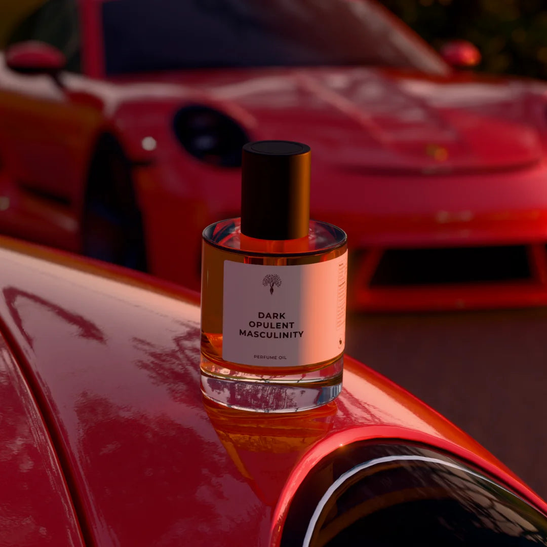 Dark Opulent masculinity perfume bottle picture