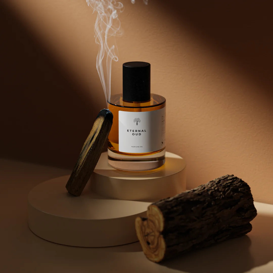 Eternal Oud perfume bottle with dropper