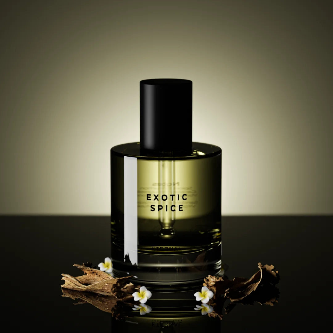 Exotic Spice perfume oil bottle with a dropper