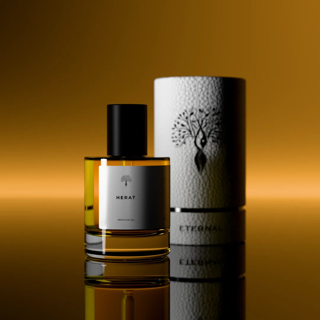 Herat perfume bottle with dropper