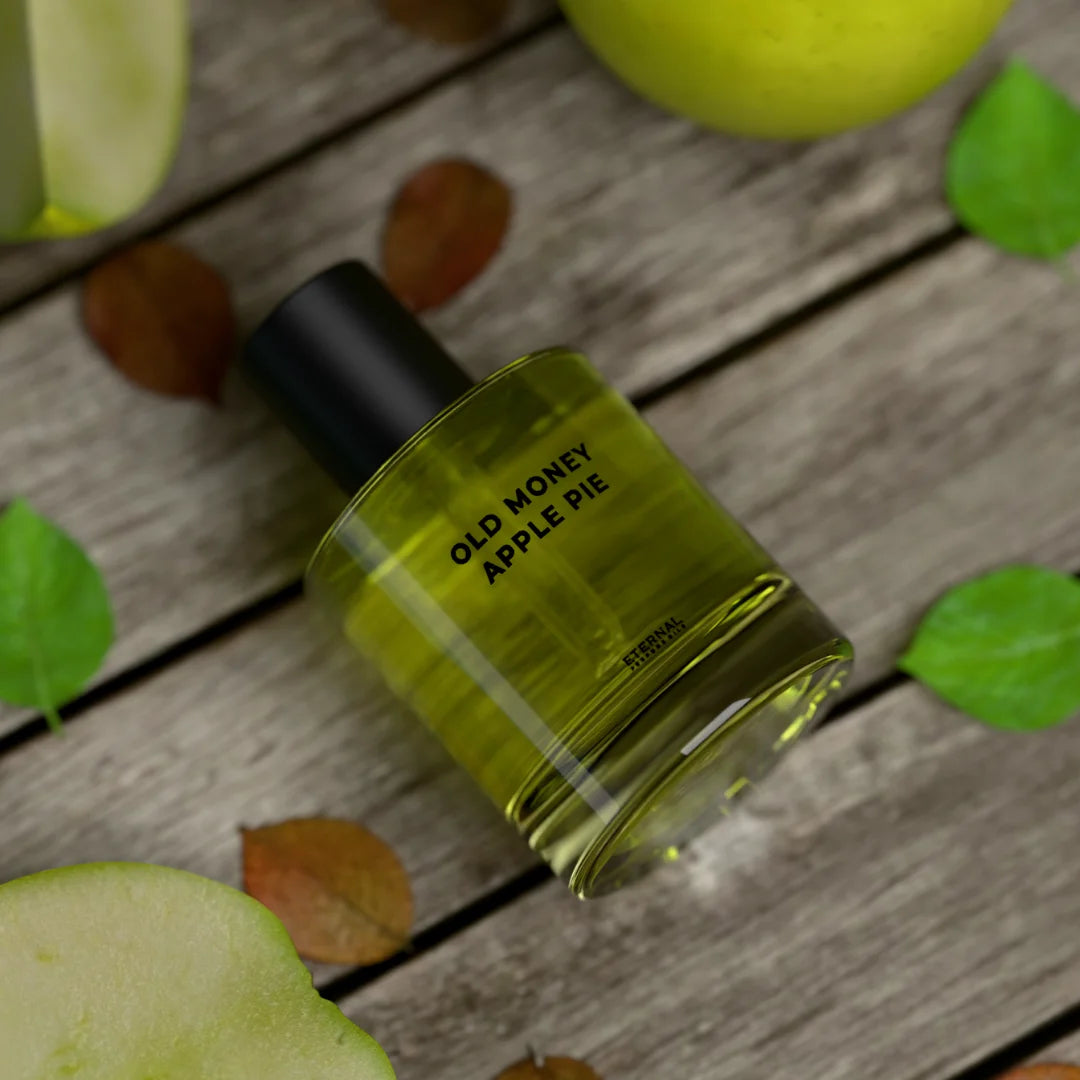 Old Money Apple Pie perfume bottle with dropper