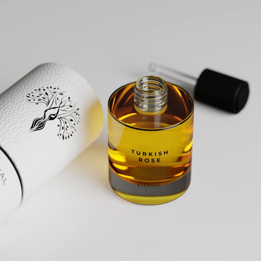 Turkish Rose perfume bottle with dropper