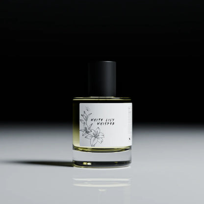 White Lily Whisper perfume bottle with dropper
